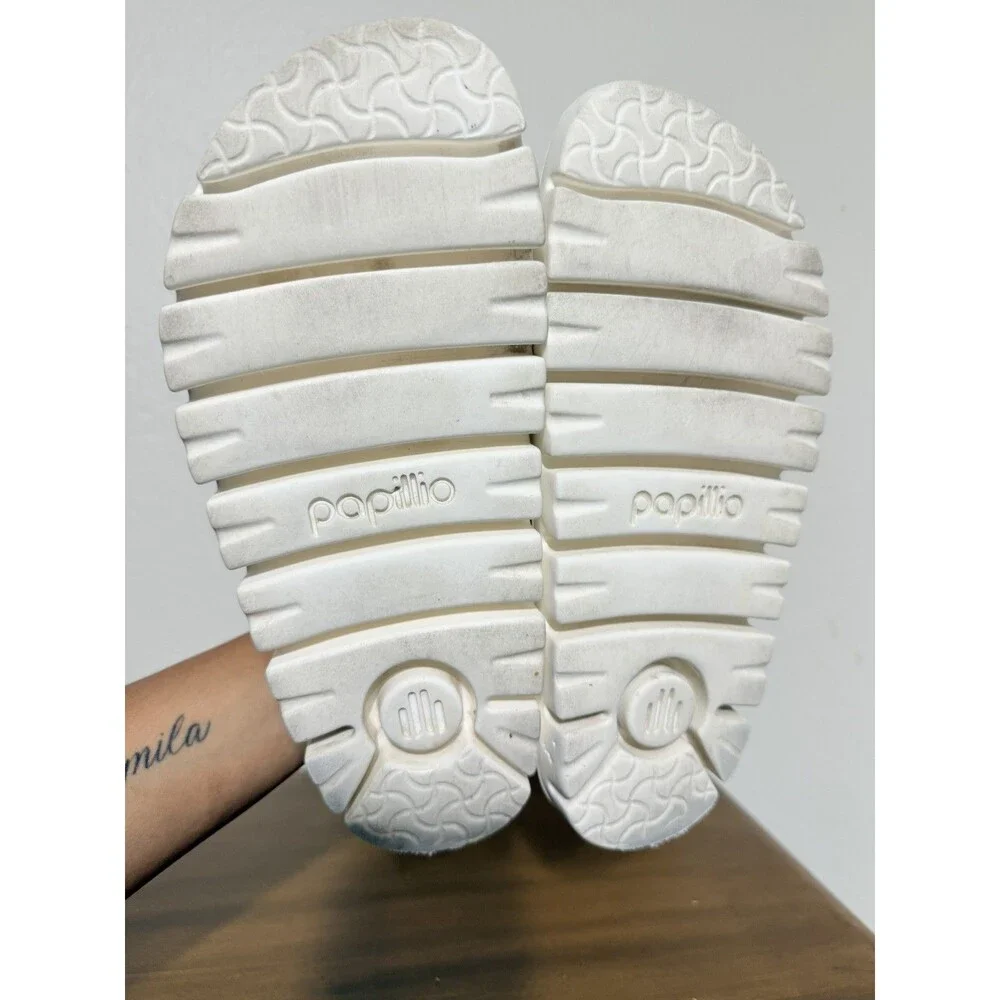 Birkenstock Arizona Chunky Birko-Flor Suede Sandal Warm Sand (Papillio) Size 7